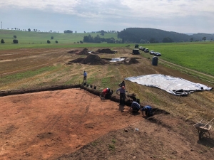 Ein Blick &uuml;ber die Grabungsfl&auml;che