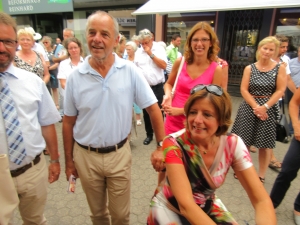 Ministerpr&auml;sidentin Malu Dreyer mit ihrem Ehemann Honorarkonsul von Luxemburg Klaus Jensen sowie Sozialministerin Sabine B&auml;tzing-Lichtenth&auml;ler