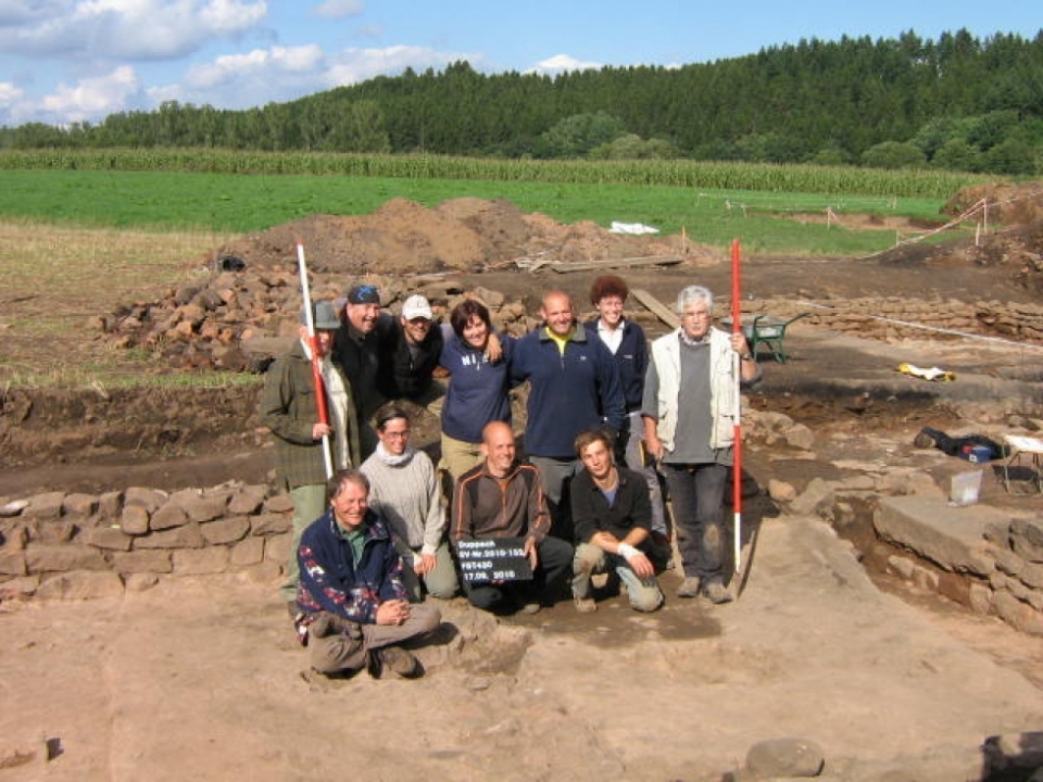 Teil des Grabungsteams 2010