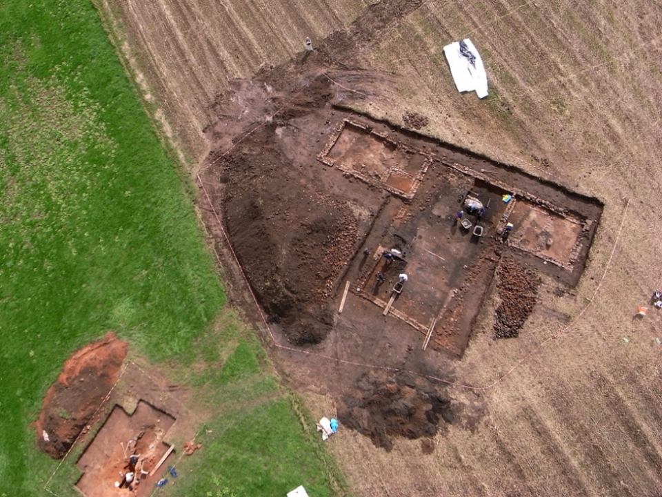 Luftbildung von der Grabung 2010